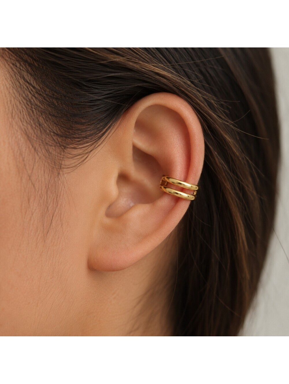 Double Band Ear Cuff / Gold